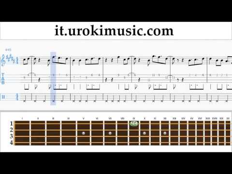 Corso di Ukulele Melodia David Guetta, Justin Bieber - 2U Tablature Tab Parte#2 um-i276