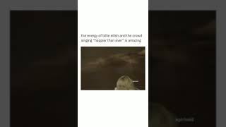 Download lagu The Energy of Billie Eilish and the crowd singing 'Happier Than Ever' is Amazing #shorts #happy mp3