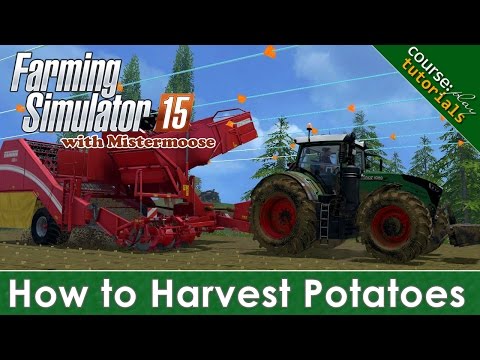 FS15 - CoursePlay Tutorials - How to Collect Potatoes With CoursePlay