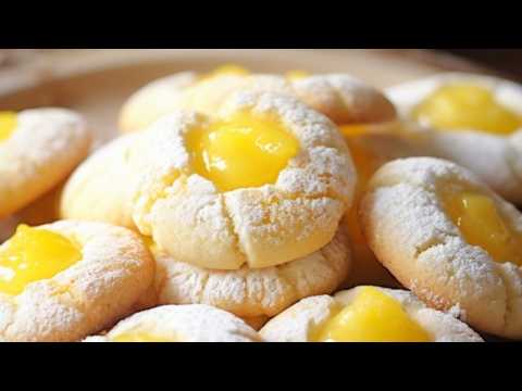 The Secret to SOFT COOKIES with Lemon Curd That Melt in Your Mouth