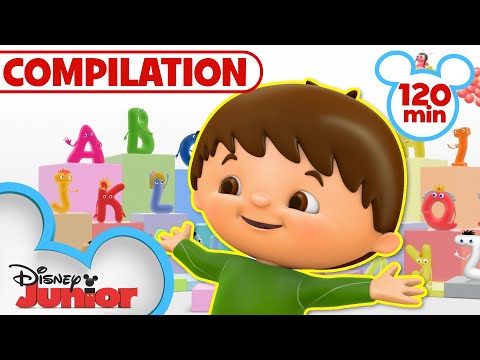 Charlie Meets the Letters! | 120 Minute Compilation | Kids Songs and Nursery Rhymes | @disneyjr