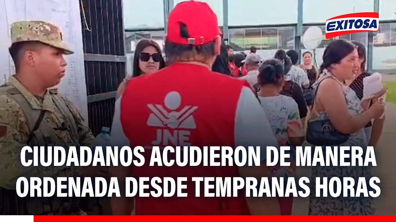 🔴🔵 Ciudadanos acudieron de manera ordenada desde tempranas horas de la mañana