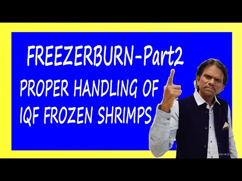 Proper Handling of IQF Frozen Shrimps #Freezer Burn Part 2