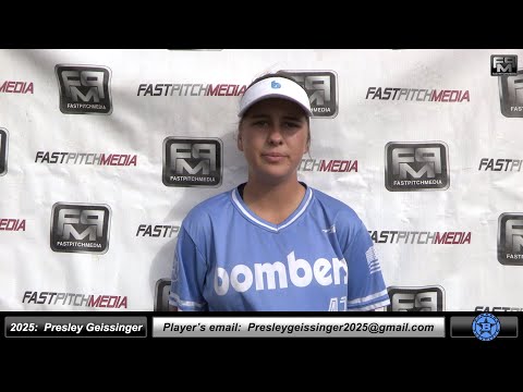 2025 Presley Birdette Geissinger 3.9 GPA, Lefty Slapper, Outfielder & 2nd Base Softball Skills Video