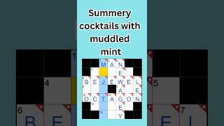 Summery cocktails with muddled mint NYT Crossword Clue #nytmini