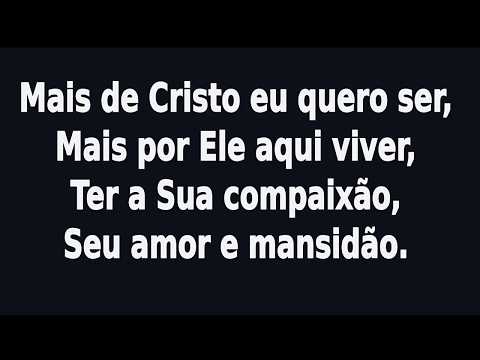 Playback com letra Hino Mais de Cristo Salmos e Hinos 338