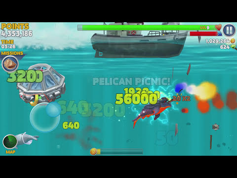 Hungry Shark Evolution Pyro Shark Android Gameplay #34