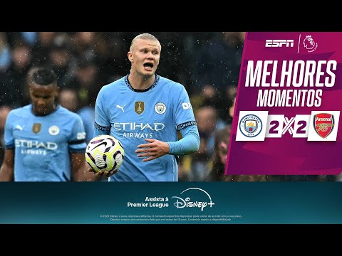 Gols e lances de Manchester City x Arsenal