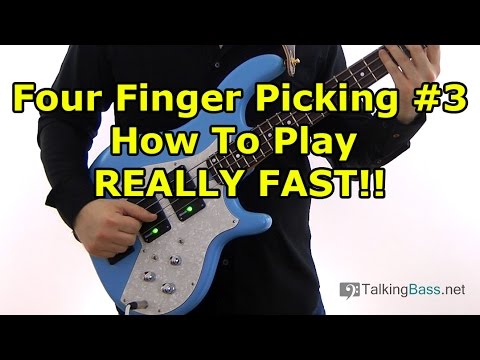 Four Finger Picking For Bass Guitar
