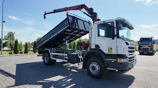 Scania P 280 / 4X2 / WYWROTKA + HDS HMF 635 K2 / STEROWANIE RADIOWE / R Muldenkipper | Bild 4 - Autoline