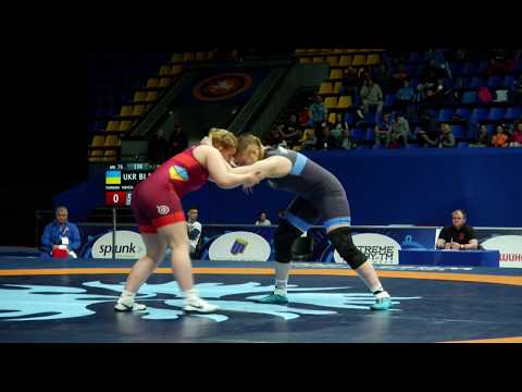 WW 76 kg ROMANA VOVCHAK (UKR) - NATALLIA LANKO (BLR)