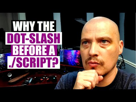 Want To Run A Script? Remember The Dot Slash (./) !