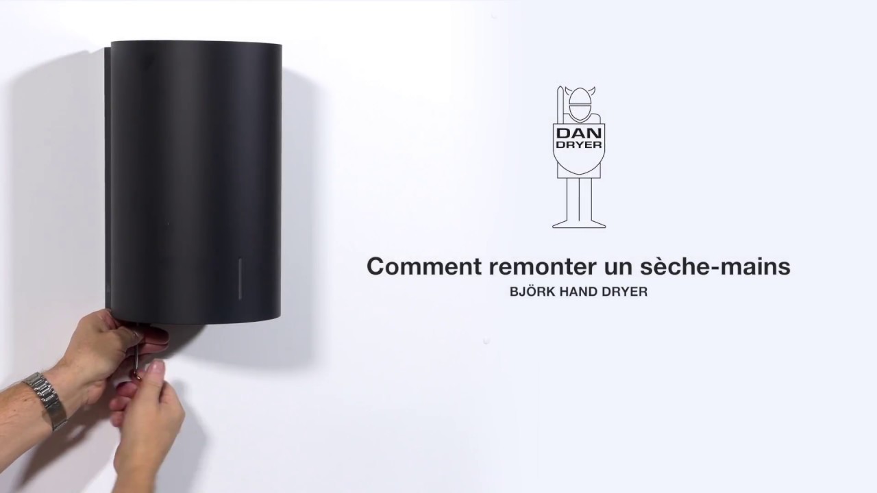 BJÖRK sèche-mains, noir