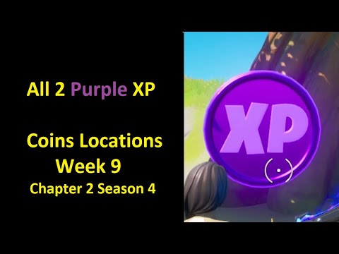 All 2 purple xp coins locations week 9