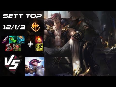 TOP Sett vs Fiora - NA Grandmaster Patch 25.24