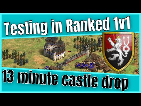 Testing The AOE2 Bohemian FAST CASTLE DROP Build Order In A Ranked 1v1