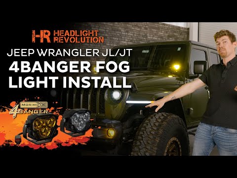 The Brightest Pod Light Jeep JL & JT 4Banger Fog light | Installation & Overview