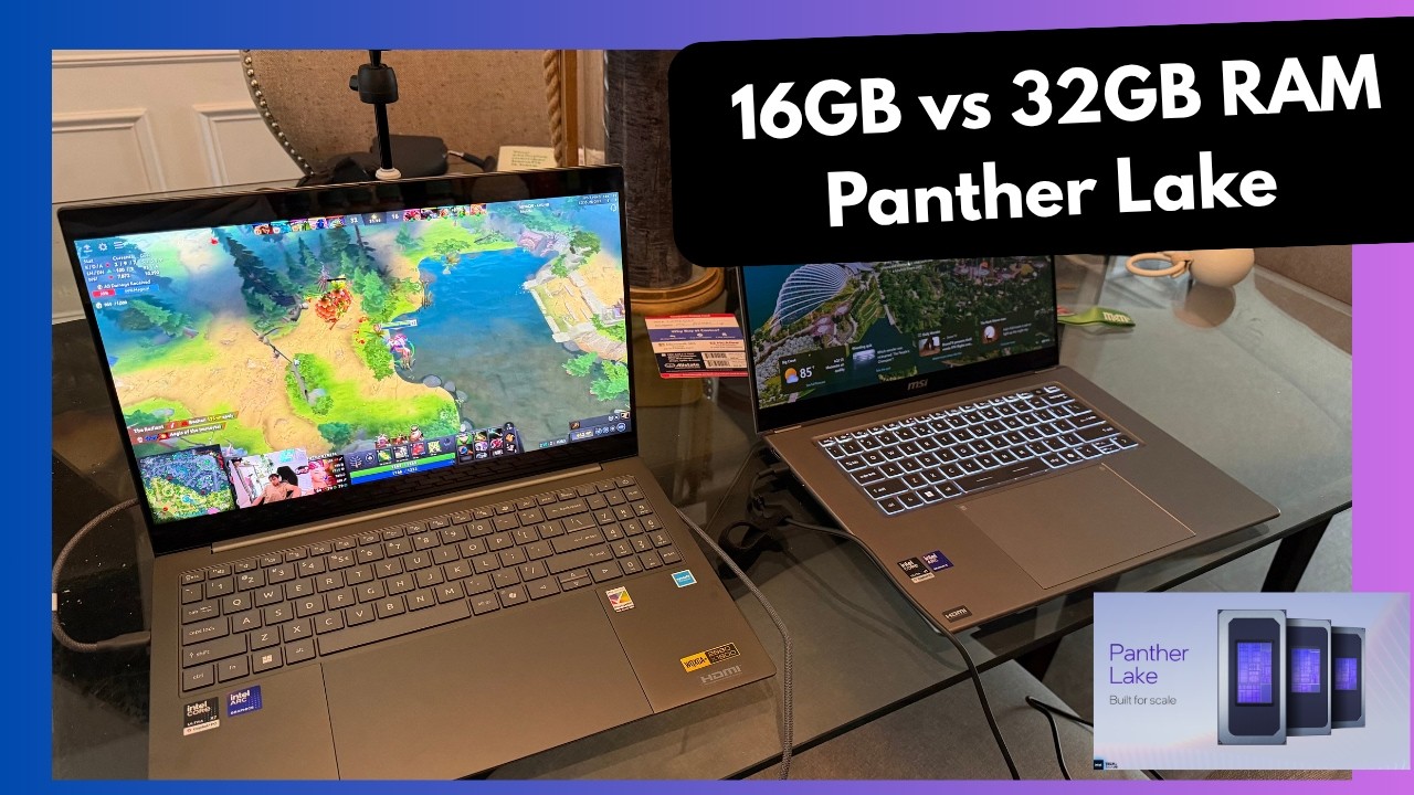Acer Swift 16 AI and MSI Prestige 16 AI+ Panther Lake laptop comparison