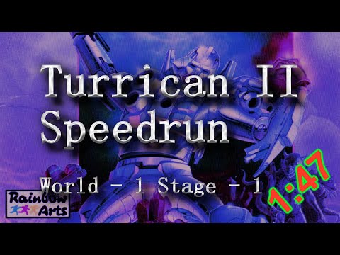 Turrican II Speedrun (Amiga) World - 1 Stage - 1
