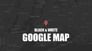 Black and White Google Map using Html 5 and Snazzy Map plugin