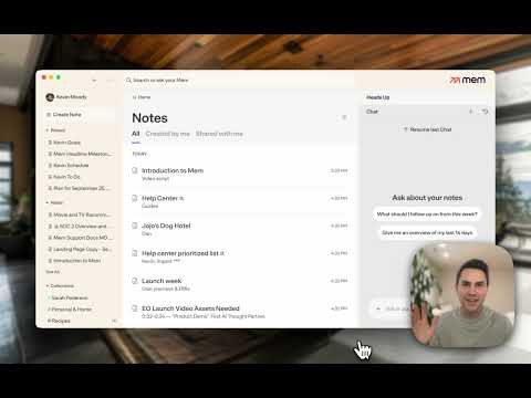 Welcome to Mem – Your AI Thought Partner