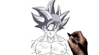 How to Draw Goku Ultra Instinct | Step By Step | Dragonball
