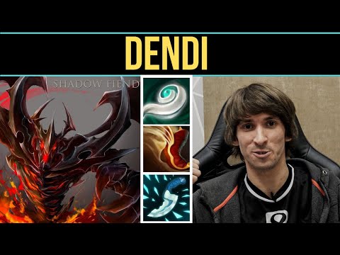 B8.DENDI SHADOW FIEND ILLUSION RUNE DODGE - DOTA2 7.29 GAMEPLAY