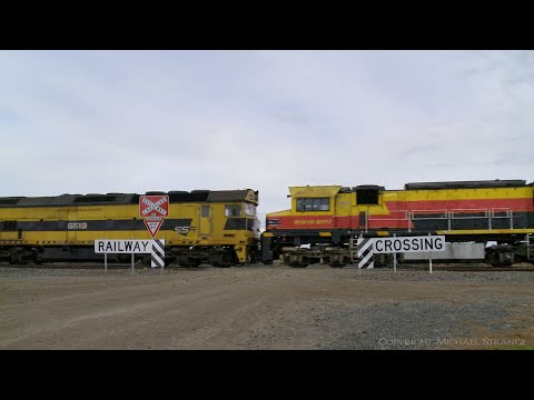 5KQ7 Southern Shorthaul Railroad (SSR) Grain Train - PoathTV Australian Railways