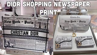Dior Shopping🛍️ Dior Newspaper Print Book Tote, Lady Dior, Dior Sneakers, Dior Scarf
