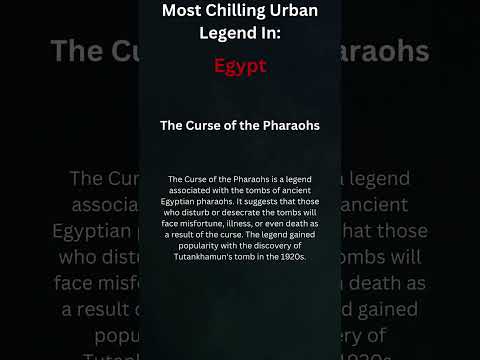 Most Chilling Urban Legend in Egypt