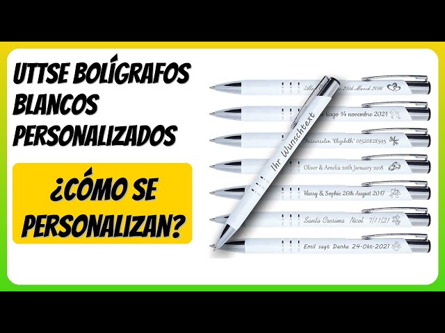 Vídeo relacionado con Cimpress Bolígrafo Personalizado con Tinta Negra, 100 Unidades, Impresión Completa con Texto o Logo, con Agarre Antideslizante, Ideal para Profesores y Eventos