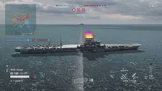 [WoWsL:PS5]　レジェ空母白龍で動画アップしてみました！　まじ魚雷当てるのむずいw　もっと練習せねば！