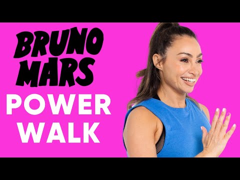 17 Min 2500 Steps INTENSE Power Walk feat. Best Bruno Mars Dance Songs! Gina B