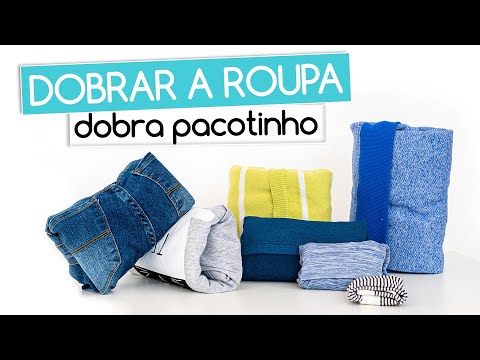 Como Dobrar as Roupas | Dobra Pacotinho ou Envelope