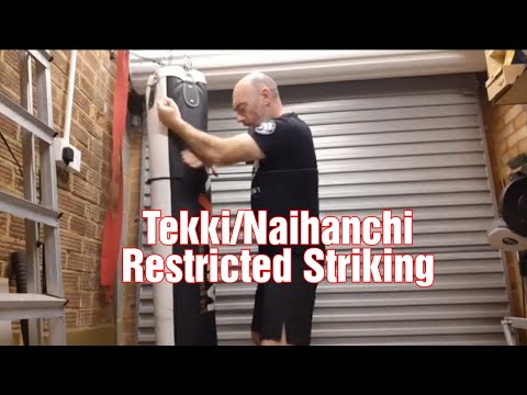 Resistance Band Heavy Bag Work - With Elements Of Tekki/Naihanchi