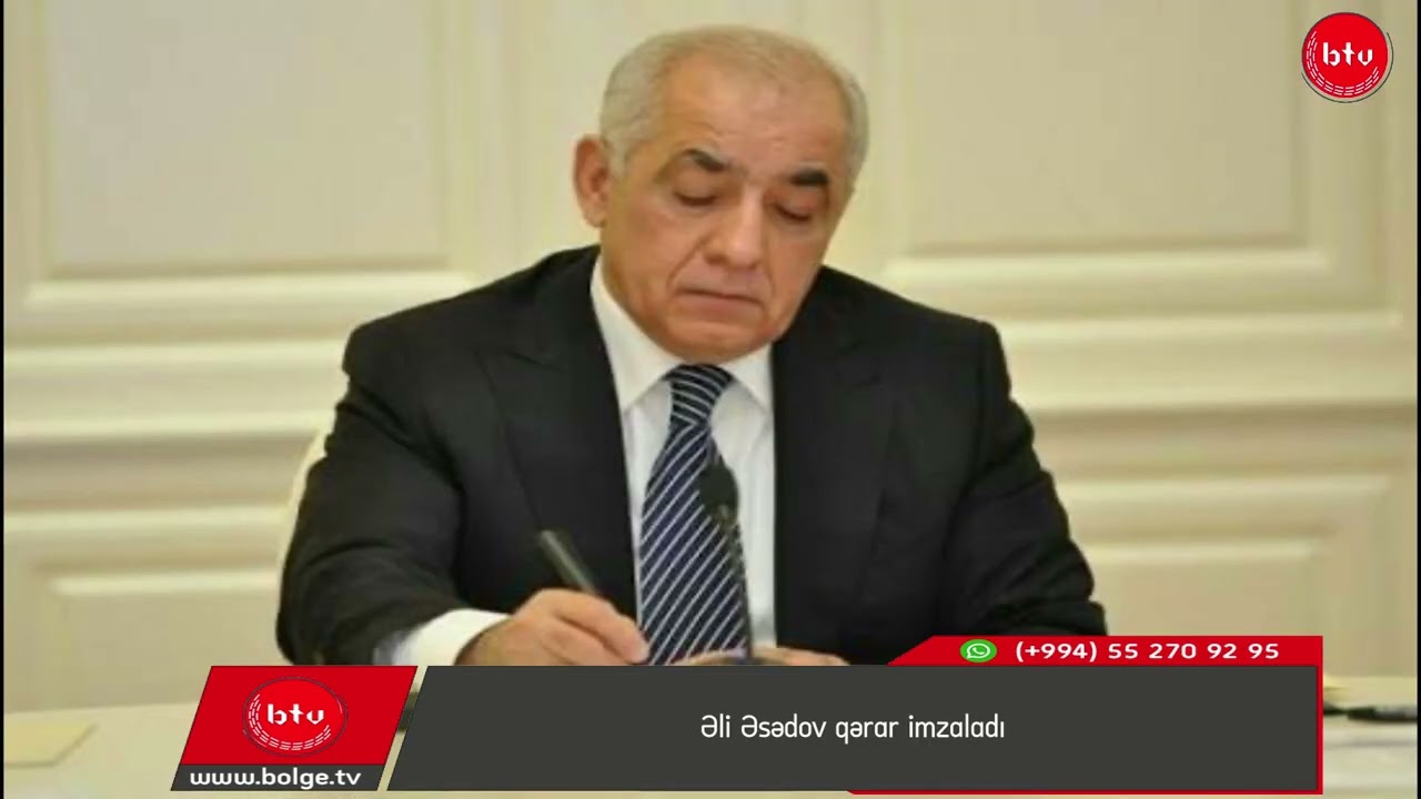 Əli Əsədov qərar imzaladı