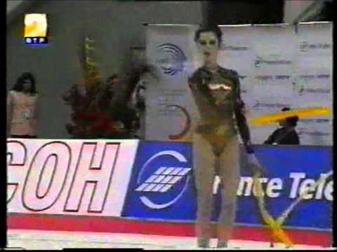 Evgueniya PAVLINA (BLR) ribbon - 1998 Europeans Porto Team