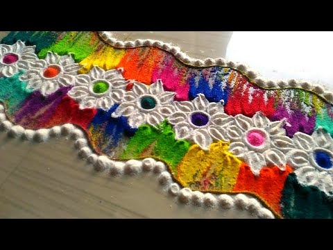 Rangoli designs with colours 263