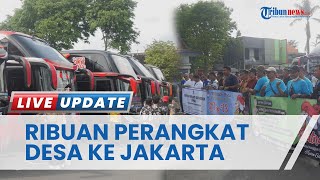 Ribuan Perangkat Desa di Klaten Konvoi ke Jakarta Bawa 25 Unit Bus, Suarakan Kejelasan Statusnya