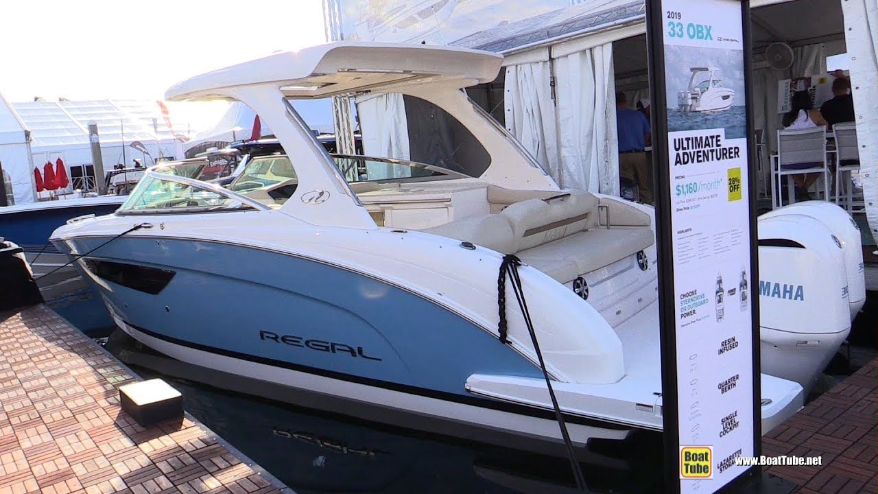 Regal 33 OBX Motor Boat - Walkaround