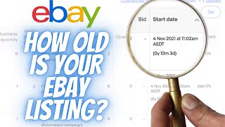 How old is your eBay listing?
