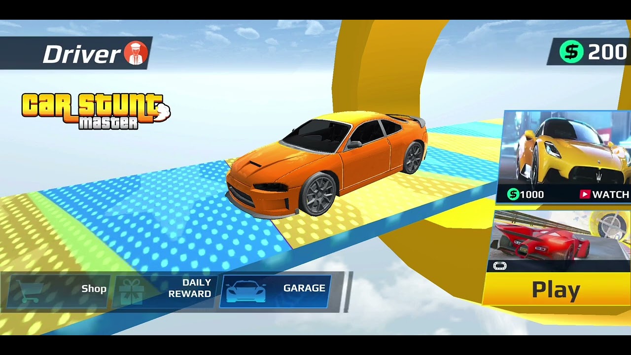Crazy Racing Stunt Car Game Unity Source Code