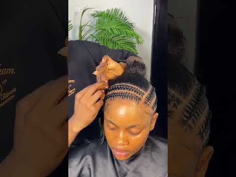 Stitch cornrow style #stitchcornrows #stitchbraids #braids #blackwoman