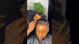 Stitch cornrow style #stitchcornrows #stitchbraids #braids #blackwoman