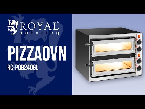 video - Pizzaovn - 2 kammer - 2 x Ø 32 cm - glassrute