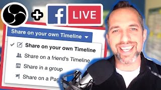 How to go Live on Facebook Profile with OBS (Live stream tutorial)