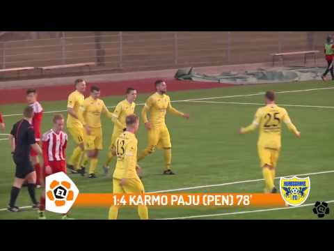 8. voor 2017: Tartu FC Santos - FC Kuressaare 1:4 (0:1)