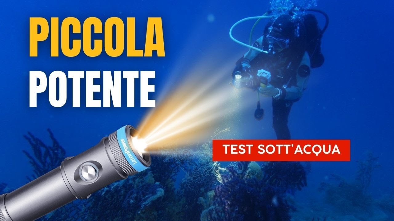 TORCIA SUBACQUEA Piccola e potente! SARÀ VERO? La mia esperienza con TYNNY 13se - LetonPower