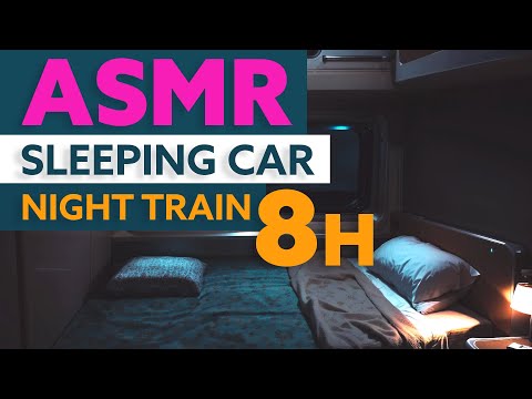 8 HOURS - ASMR Sleep Car Train - Night Travel | For sleep and Focus | REM relaxing Sound
