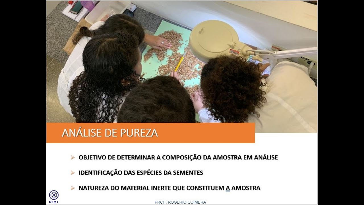 AULA 03 - ANÁLISE DE SEMENTES PUREZA - PROF. ROGÉRIO COIMBRA
